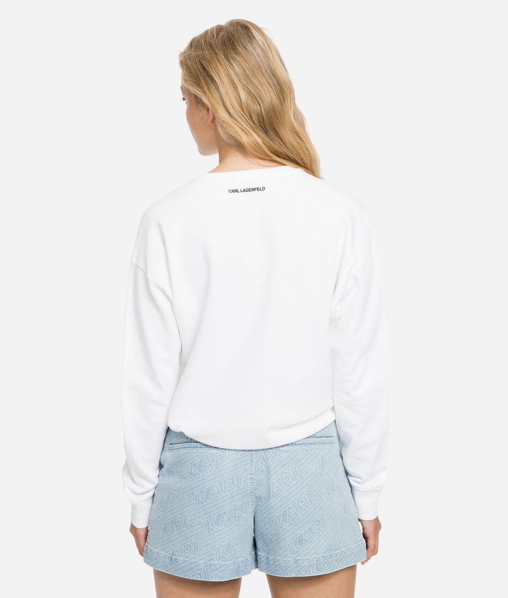 KARL LAGERFELD K/Karlifornia Cropped Sweatshirt Sweatshirt Woman d