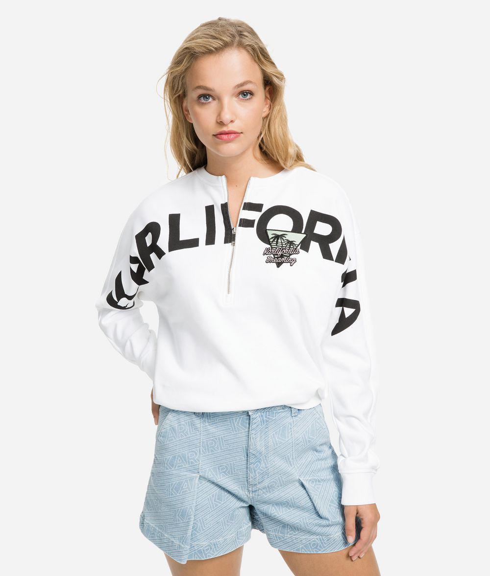 KARL LAGERFELD K/Karlifornia Cropped Sweatshirt Sweatshirt Woman f