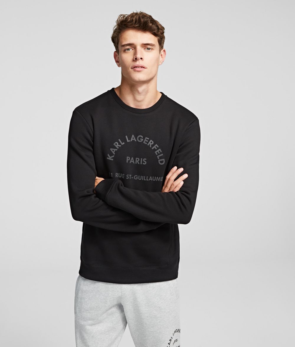 KARL LAGERFELD Rue St Guillaume Logo Sweatshirt Sweatshirt Man f