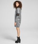 KARL LAGERFELD CUT-OUT SLEEVE SWEATDRESS