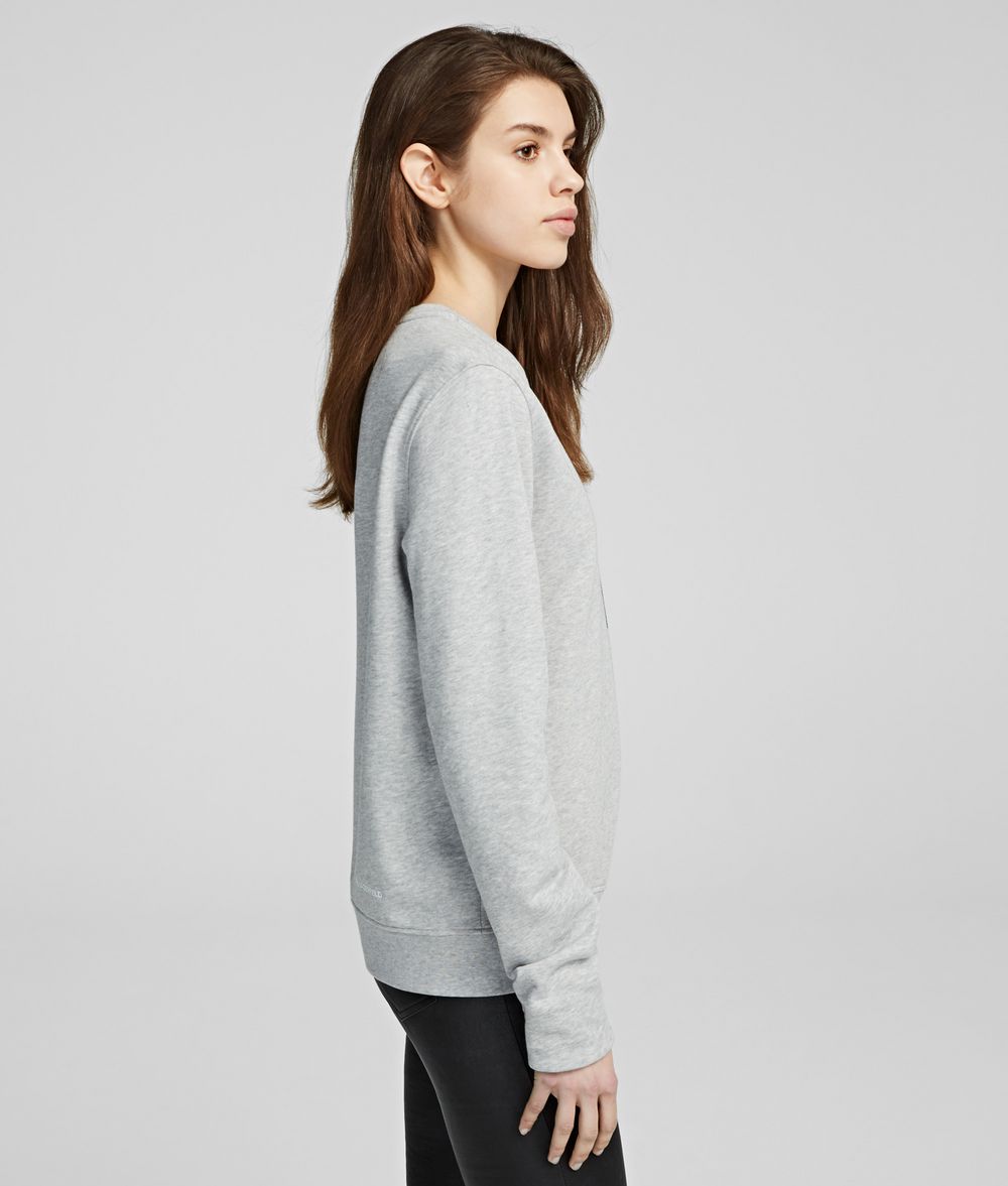 KARL LAGERFELD K/Ikonik Rhinestone Sweatshirt Sweatshirt Woman d