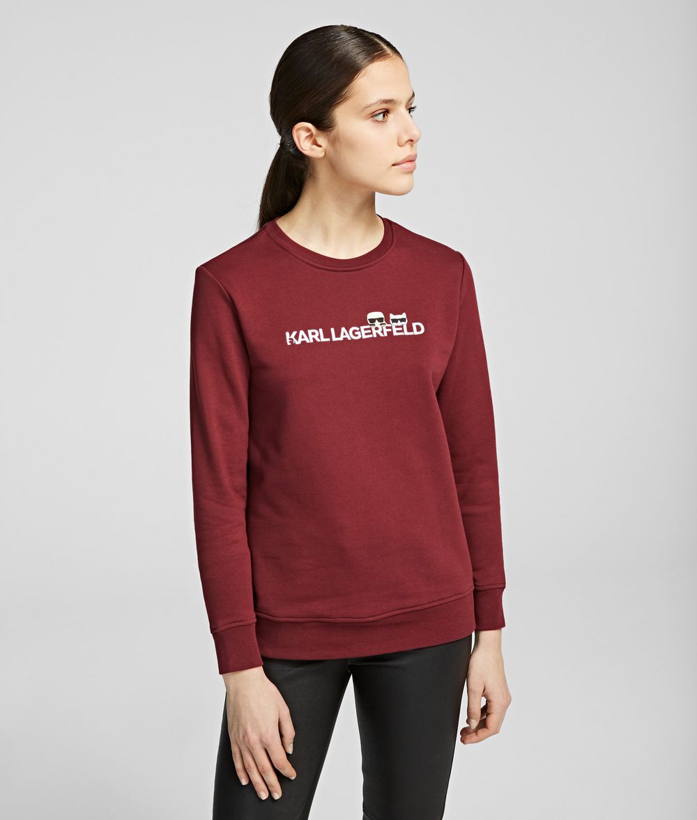 KARL LAGERFELD k/Ikonik Logo Sweatshirt Sweatshirt Woman f
