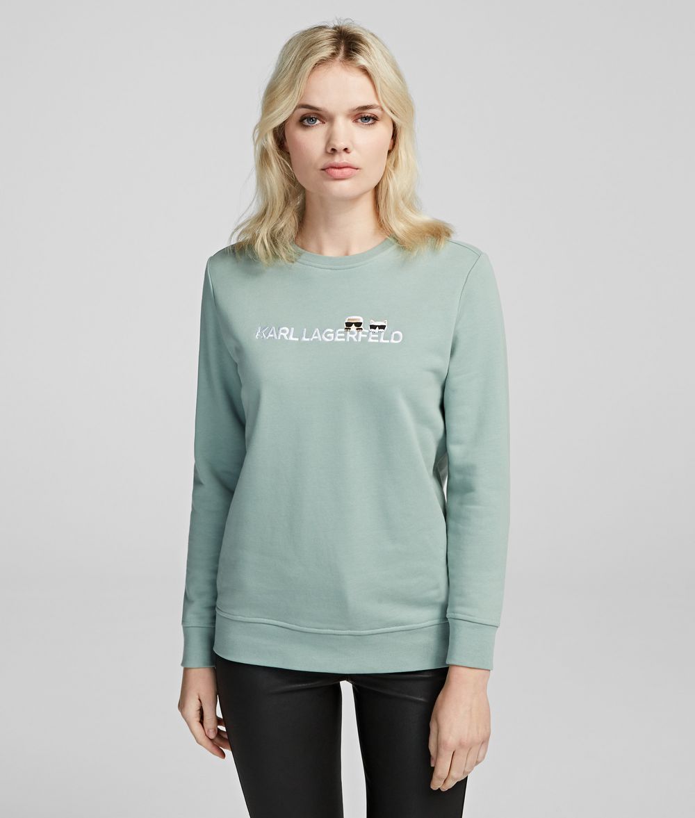 KARL LAGERFELD k/Ikonik Logo Sweatshirt Sweatshirt Woman f