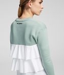 KARL LAGERFELD FABRIC MIX SWEATSHIRT