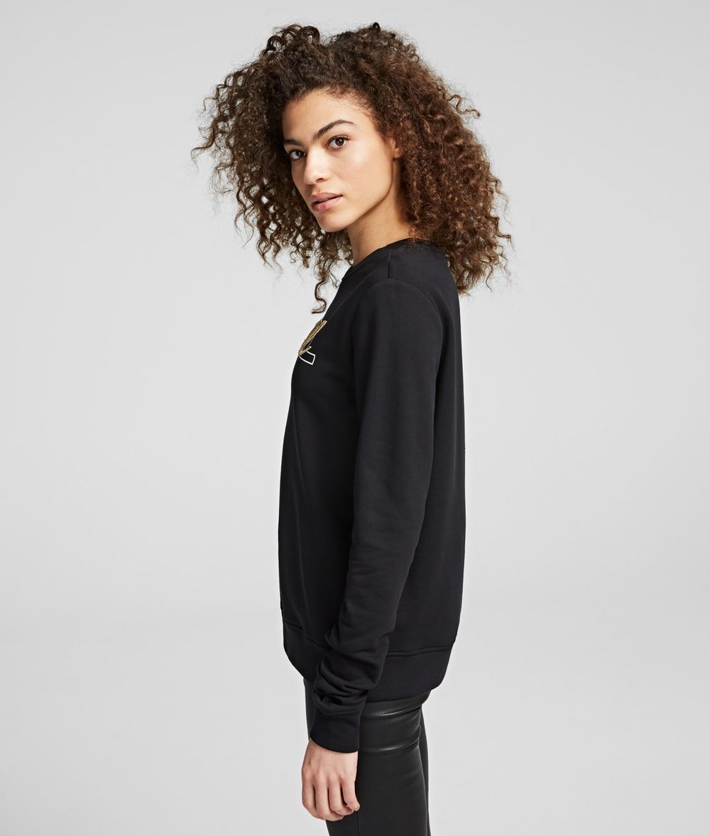 KARL LAGERFELD Double Logo Sweatshirt Sweatshirt Woman d