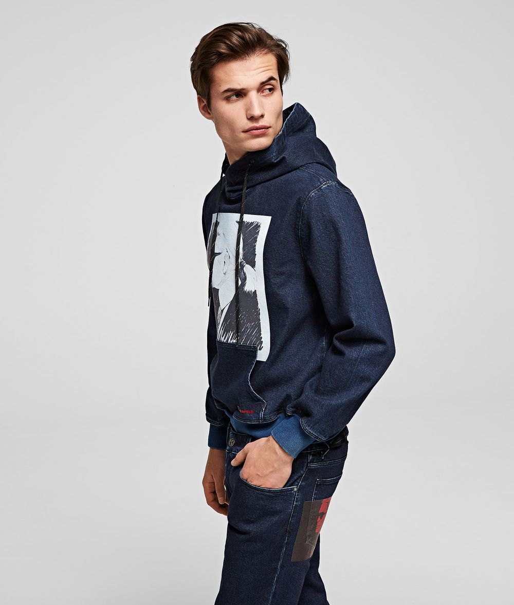 superdry denim sweat jacket