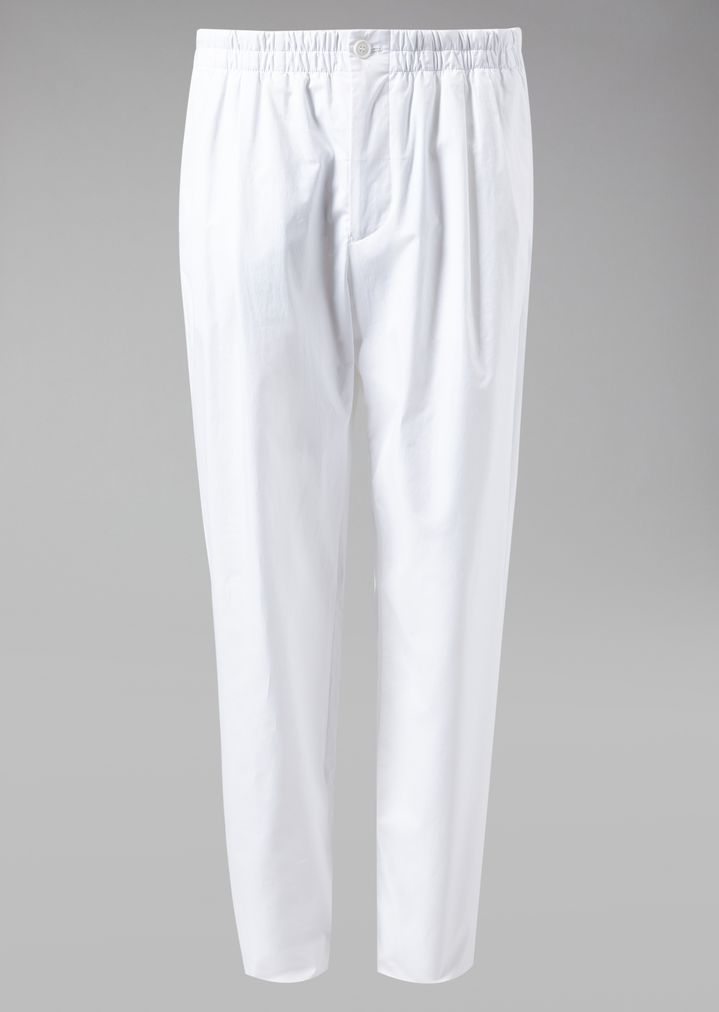 Cotton trousers with darts Cotton trousers with darts