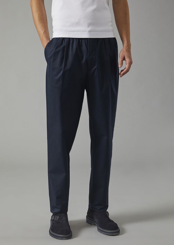 Cotton trousers with darts Cotton trousers with darts