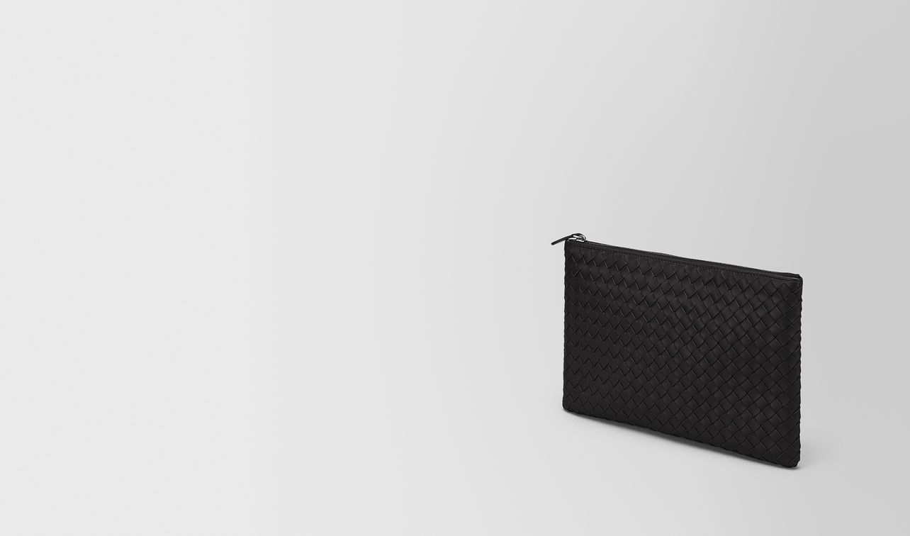 nero intrecciato nappa medium biletto landing