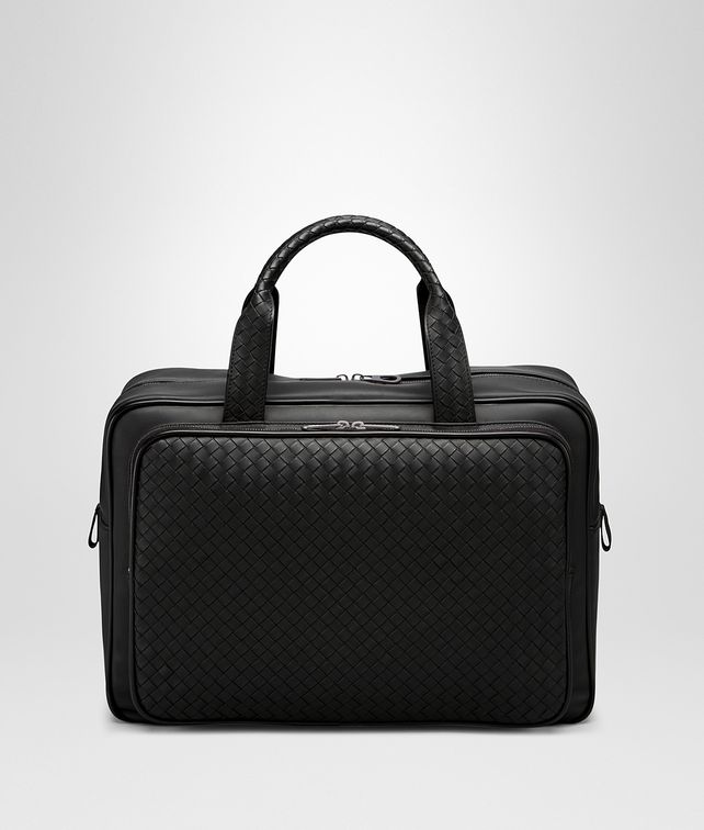 BOTTEGA VENETA TRAVEL BAG IN NERO INTRECCIATO VN Travel Bags E fp
