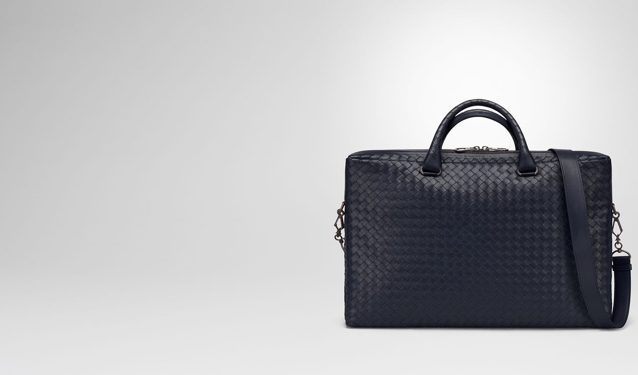 prusse intrecciato calf briefcase landing