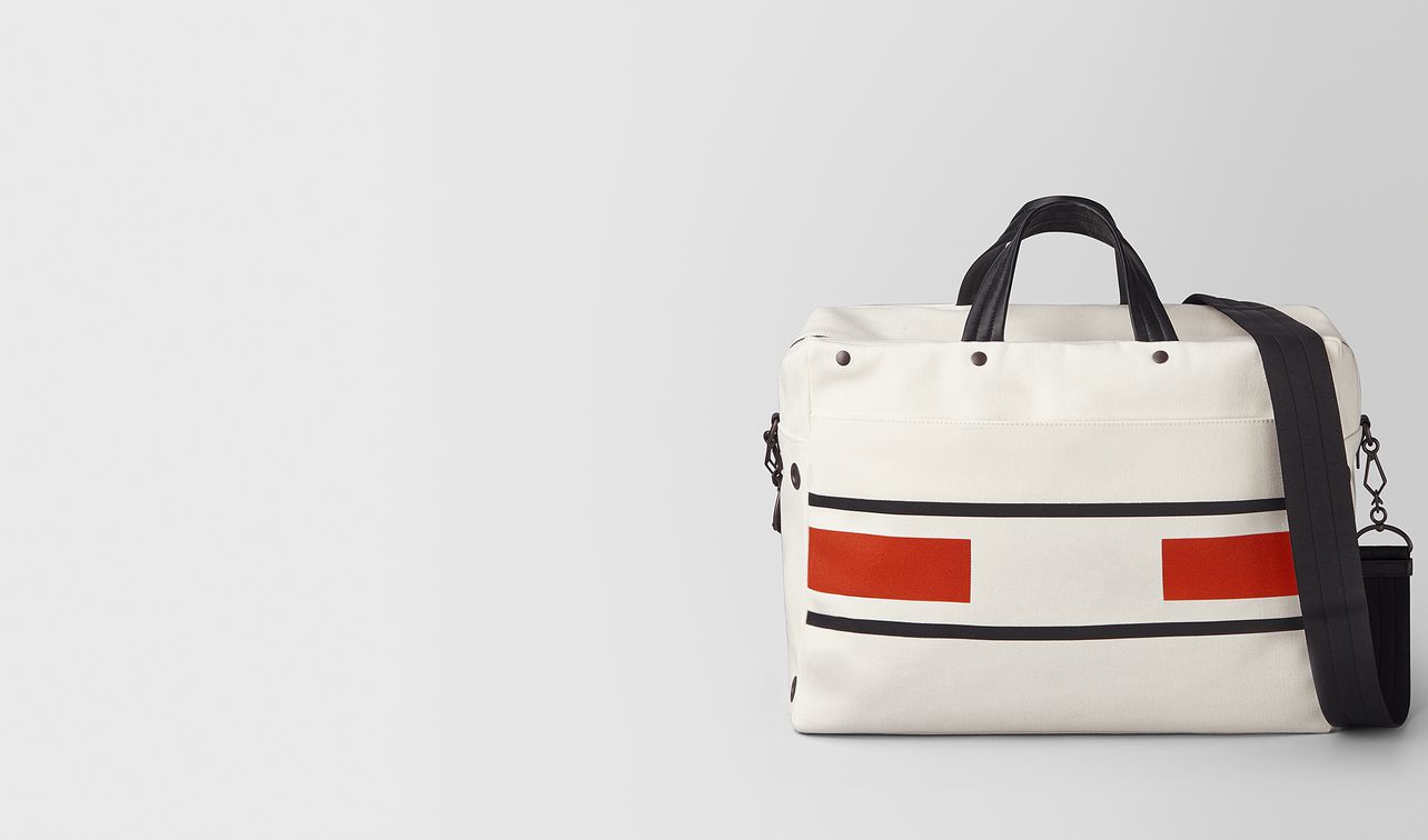 latte terracotta vialinea canvas duffle landing