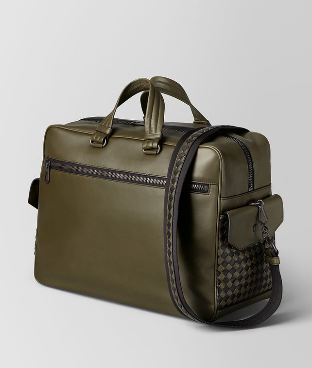 BOTTEGA VENETA MUSTARD/NERO BUTTER CALF THE MAJOR BAG Travel Bags Man fp