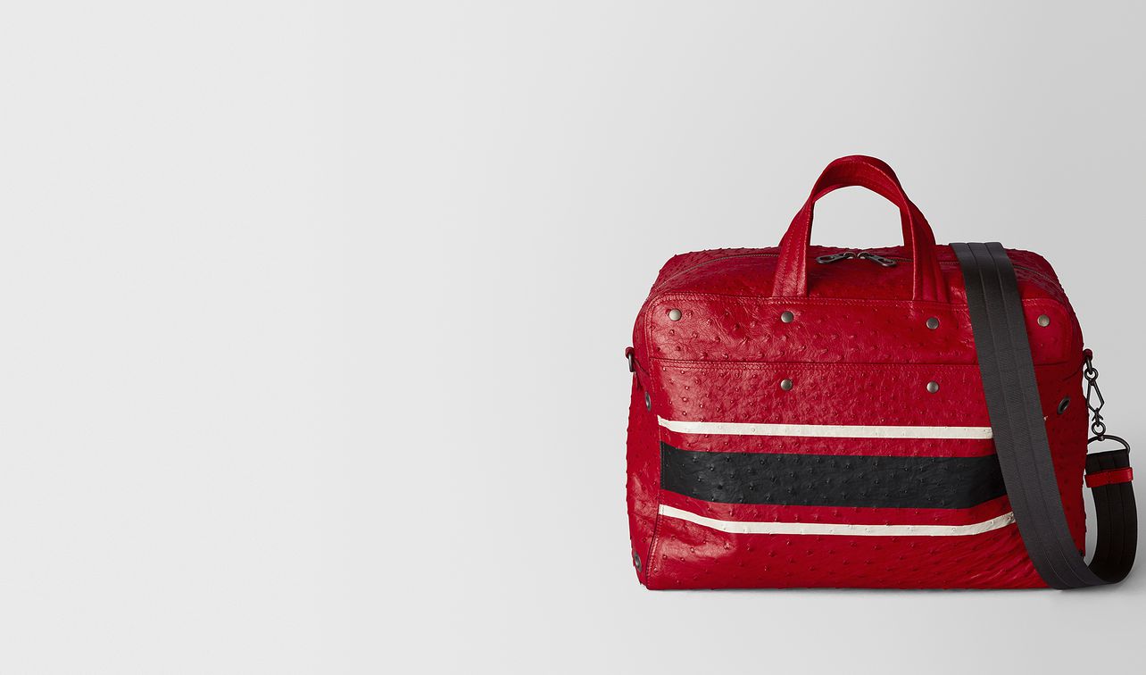 china red/nero struzzo duffel landing