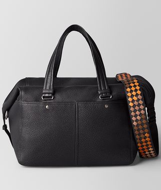 NERO/DARK LEATHER CERVO DUFFEL
