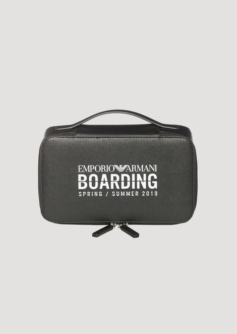 Women S All Bags Emporio Armani Emporio Armani Boarding Capsule Collection Toiletry Case With Zip
