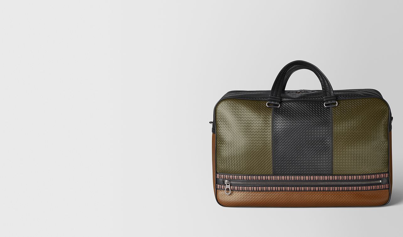 hold-all in micro intrecciato embossed landing