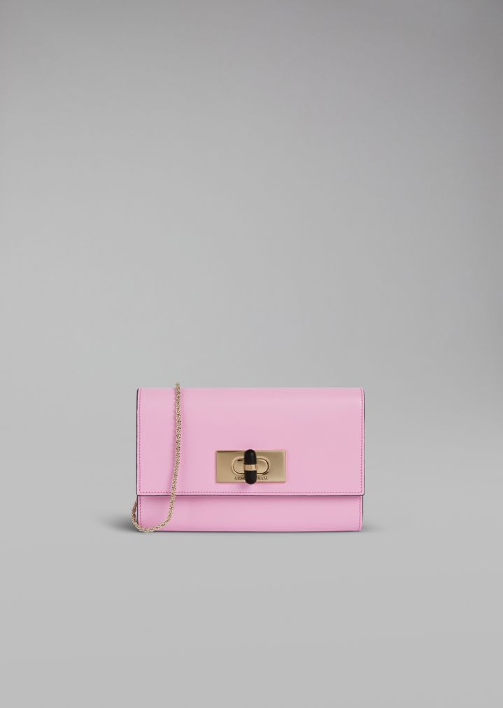 Bolso de hombro de piel lisa Bolso de hombro de piel lisa