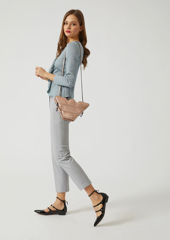 Bolso bandolera de piel con forma de águila Bolso bandolera de piel con forma de águila