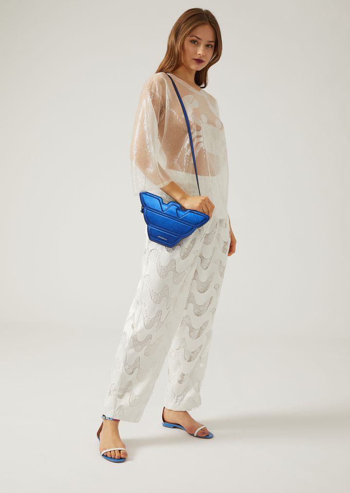 Bolso bandolera de piel con forma de águila Bolso bandolera de piel con forma de águila