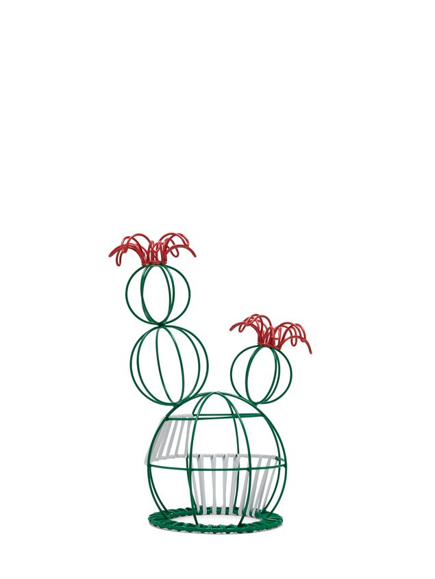 Sculpture Marni MARNI MARKET cactus sculpture with 2 flowers & green and white base Man