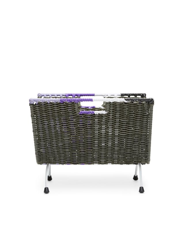 HOME DECOR Marni MARNI MARKET green, black, white and purple magazine rack in PVC Man