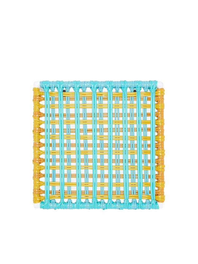 HOME DECOR Marni MARNI MARKET pale blue, yellow and white table in metal Man