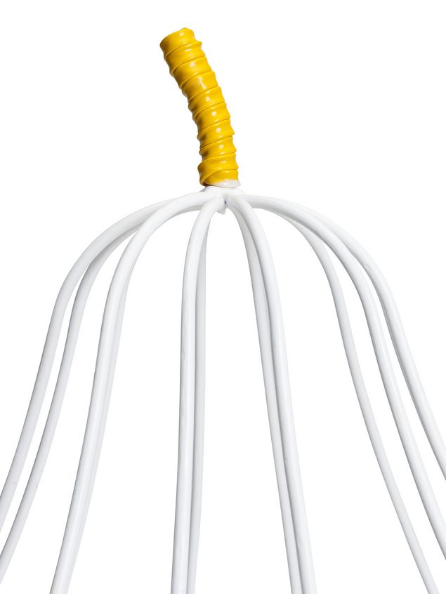 Sculpture Marni MARNI MARKET pear-shaped fruit bowl in white and yellow metal Man