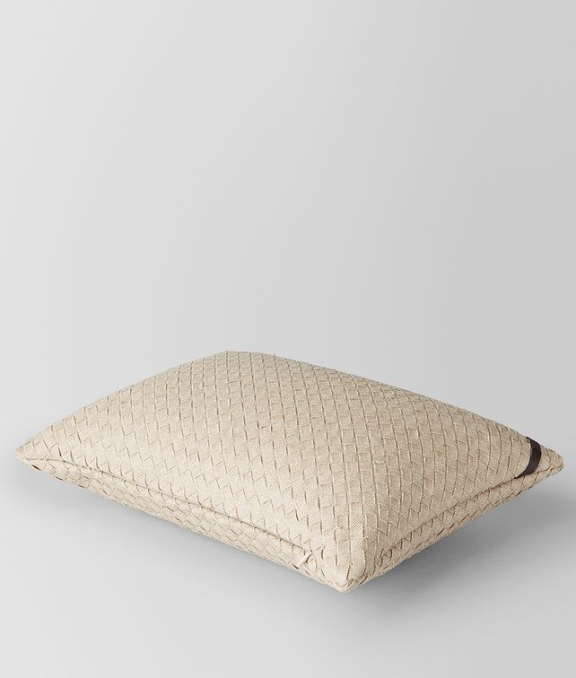 BOTTEGA VENETA PALLADIO INTRECCIATO LINEN RECTANGULAR PILLOW Pillow E fp