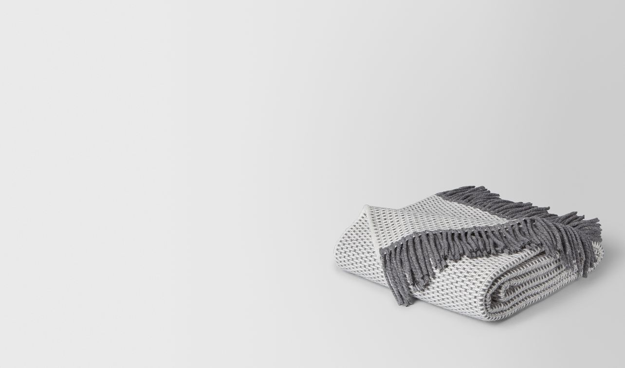 anthracite ivory cashmere dagan blanket landing