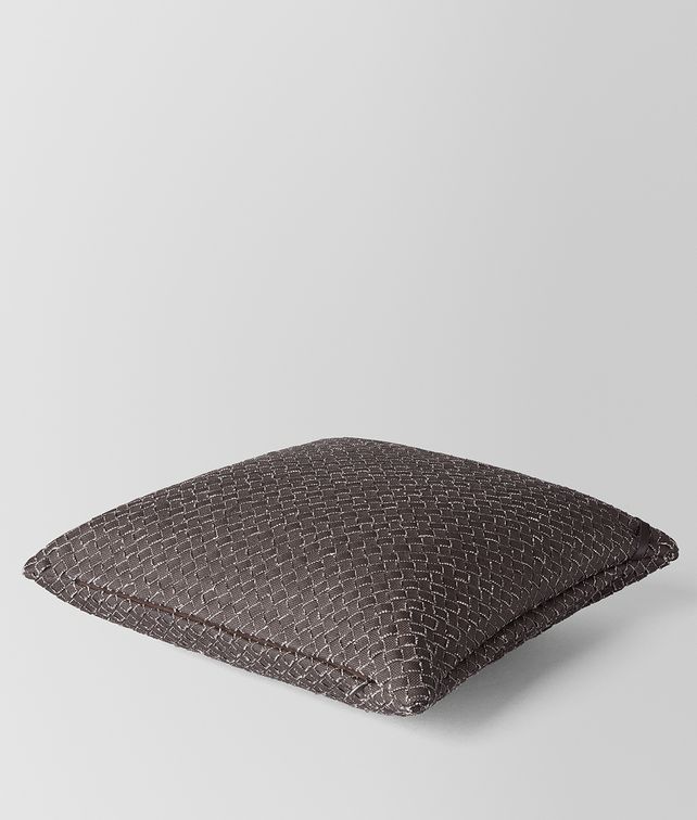 BOTTEGA VENETA CARBONE INTRECCIATO LINEN SQUARE PILLOW Pillow E fp