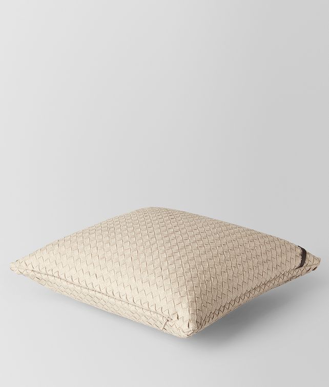 BOTTEGA VENETA PALLADIO INTRECCIATO LINEN SQUARE PILLOW Pillow E fp