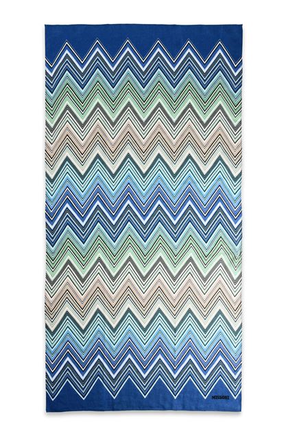 Missoni Home Beach Towels Missoni Home Telemaco Beach Towel Light Green E Back