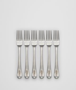 VINTAGE STAINLESS STEEL DINNER FORK SIX PIECE SET