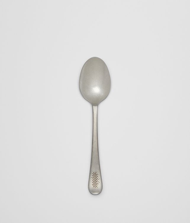 BOTTEGA VENETA VINTAGE STAINLESS-STEEL SERVING SPOON CUTLERY E fp