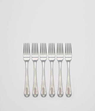 VINTAGE STAINLESS STEEL DESSERT FORK SIX PIECE SET