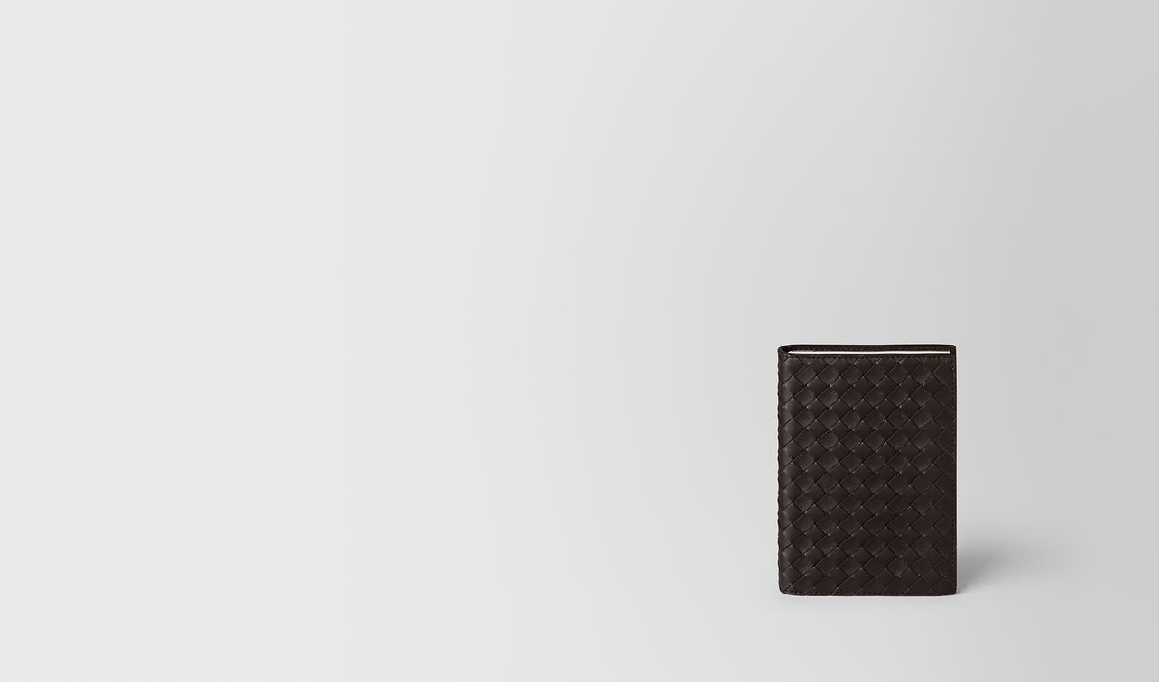 espresso intrecciato nappa leather travel notebook landing