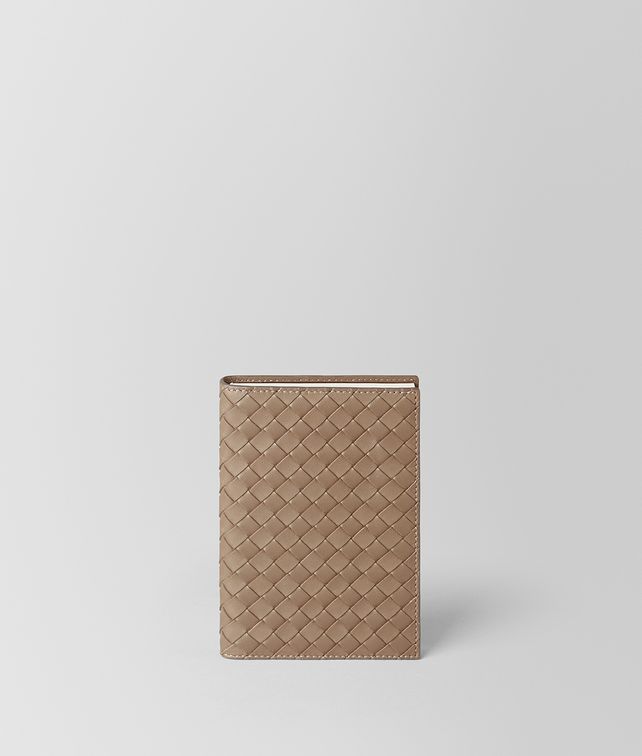 BOTTEGA VENETA ASH INTRECCIATO NAPPA LEATHER TRAVEL NOTEBOOK NOTEBOOK E fp