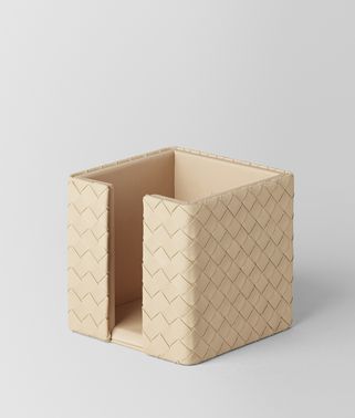 PERGAMENA INTRECCIATO NAPPA LEATHER MEMO PAPER HOLDER