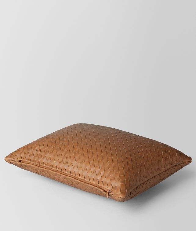 BOTTEGA VENETA NOCE INTRECCIATO NAPPA LEATHER RECTANGULAR PILLOW Pillow E fp