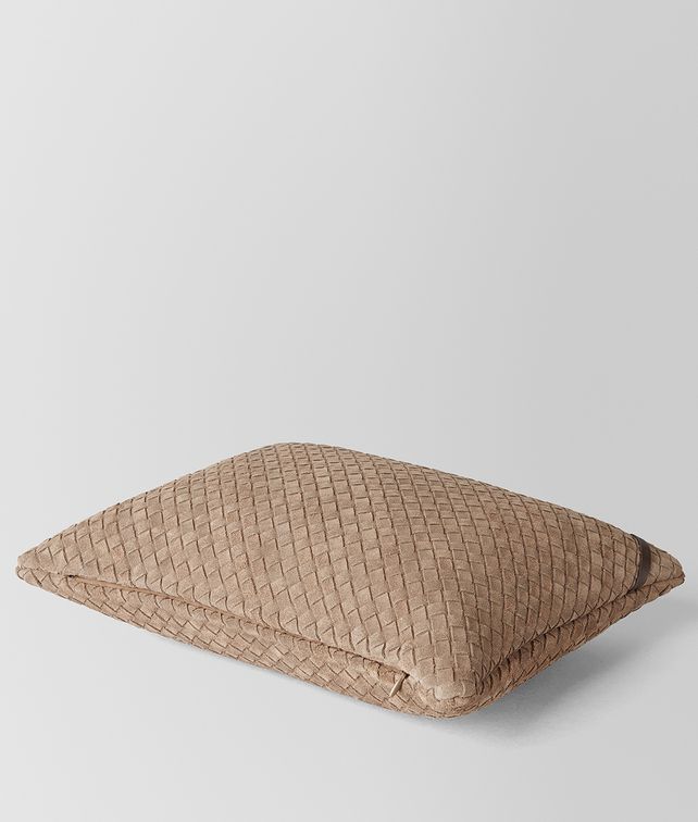 BOTTEGA VENETA CIGAR INTRECCIATO SUEDE RECTANGULAR PILLOW Pillow E fp