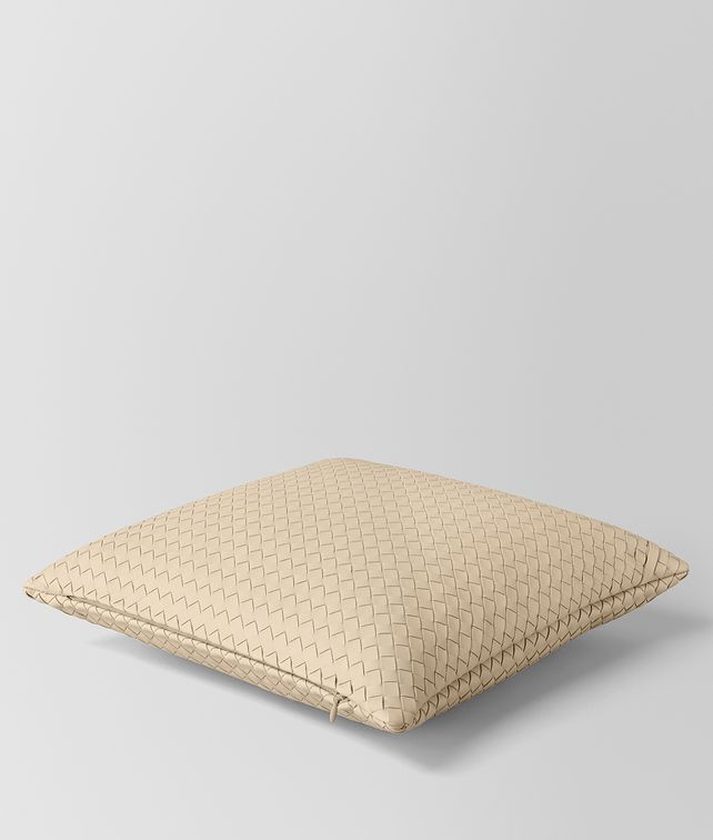 BOTTEGA VENETA PERGAMENA INTRECCIATO NAPPA LEATHER SQUARE PILLOW Pillow E fp