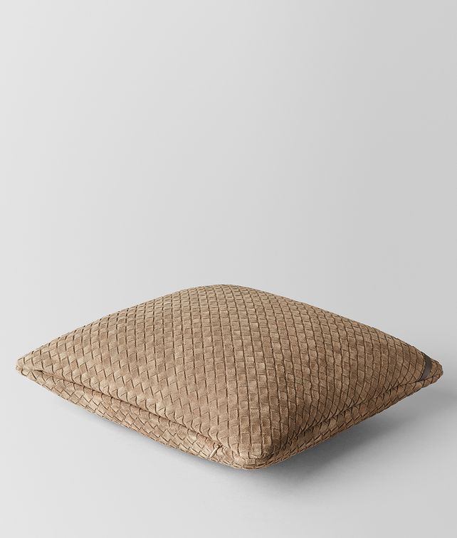 BOTTEGA VENETA CIGAR INTRECCIATO SUEDE SQUARE PILLOW Pillow E fp
