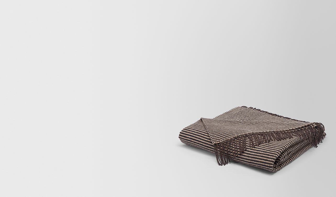anthracite dark cashmere soft check blanket landing
