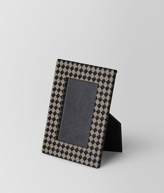 SMALL PHOTO FRAME IN INTRECCIATO CHECKER