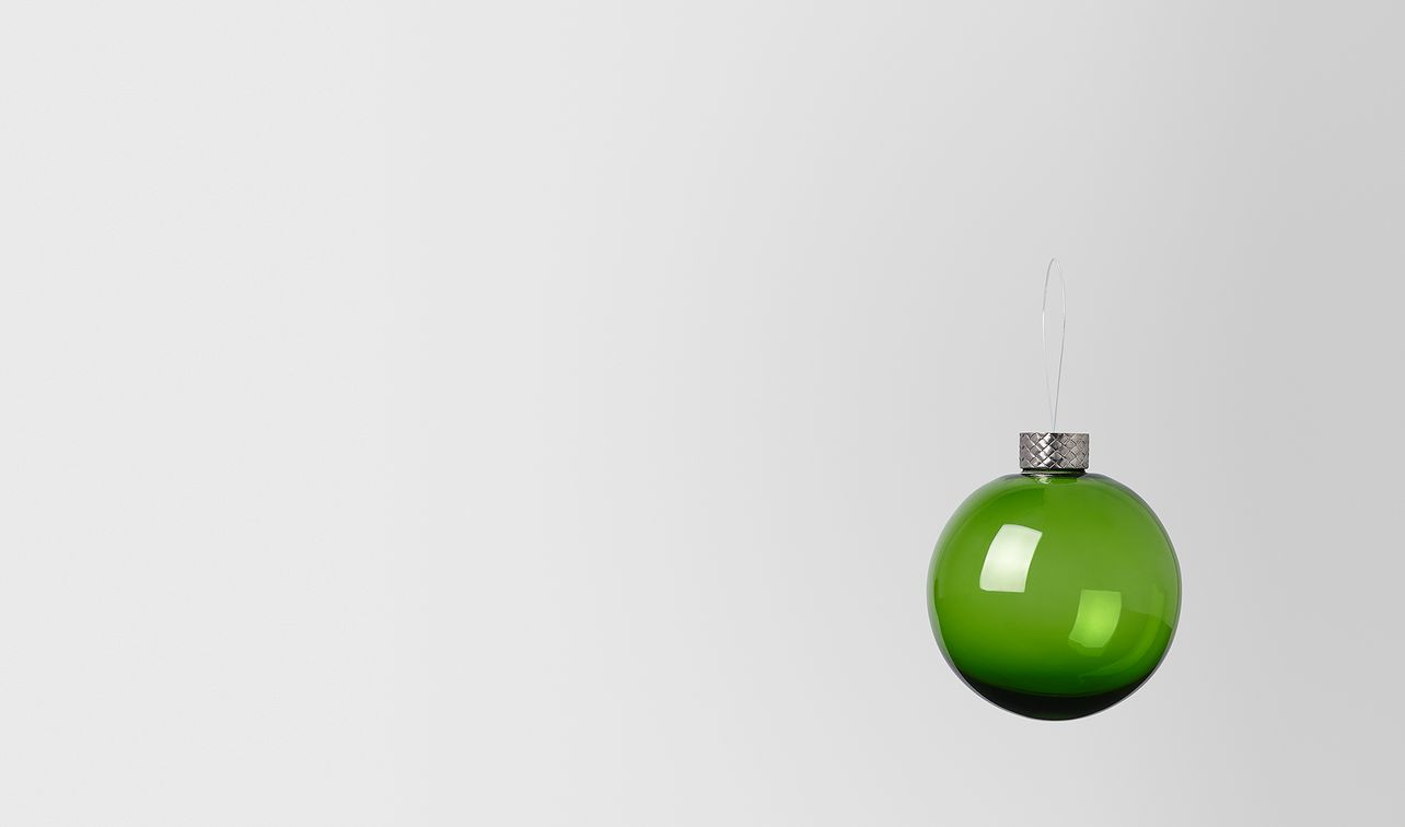 ornament in glass landing