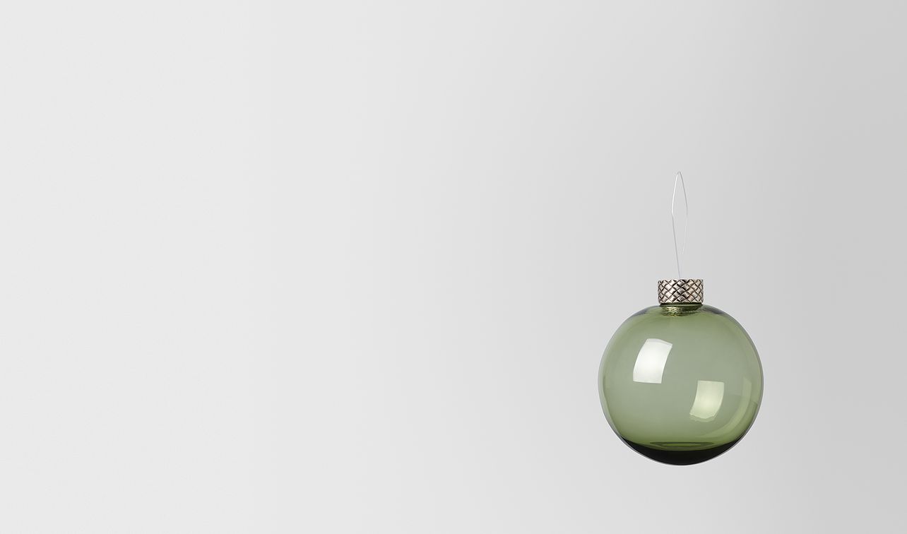 ornament in glass landing