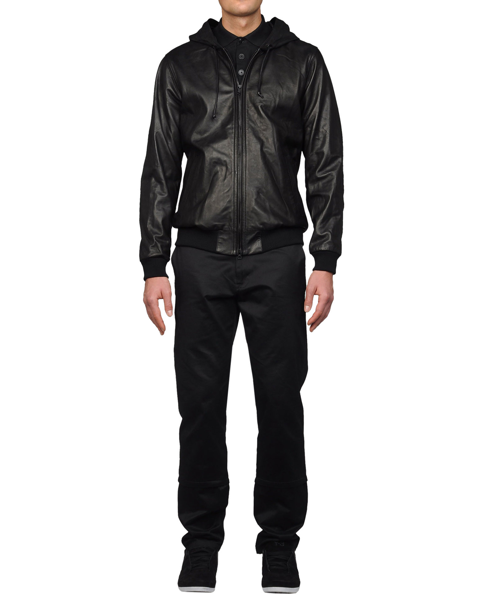 adidas y3 leather jacket