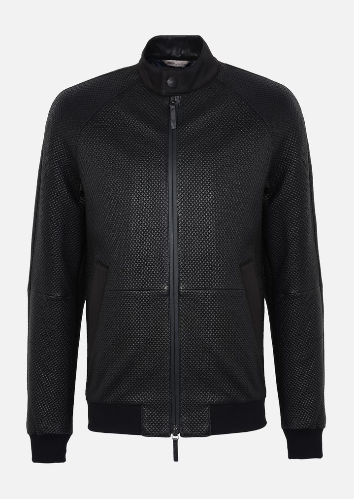 Leather Jacket Man Emporio Armani Emporio Armani Leather Jacket Man R
