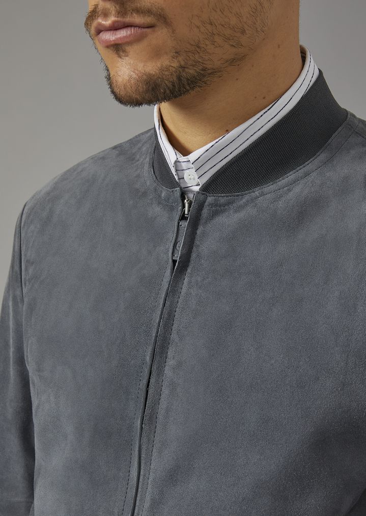 giorgio armani suede jacket